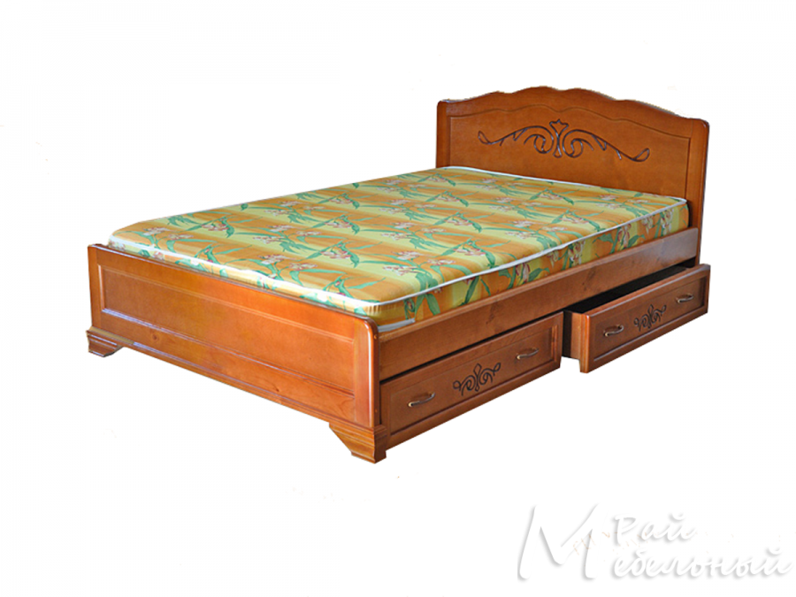 Двуспальная кровать Афины с ящиками