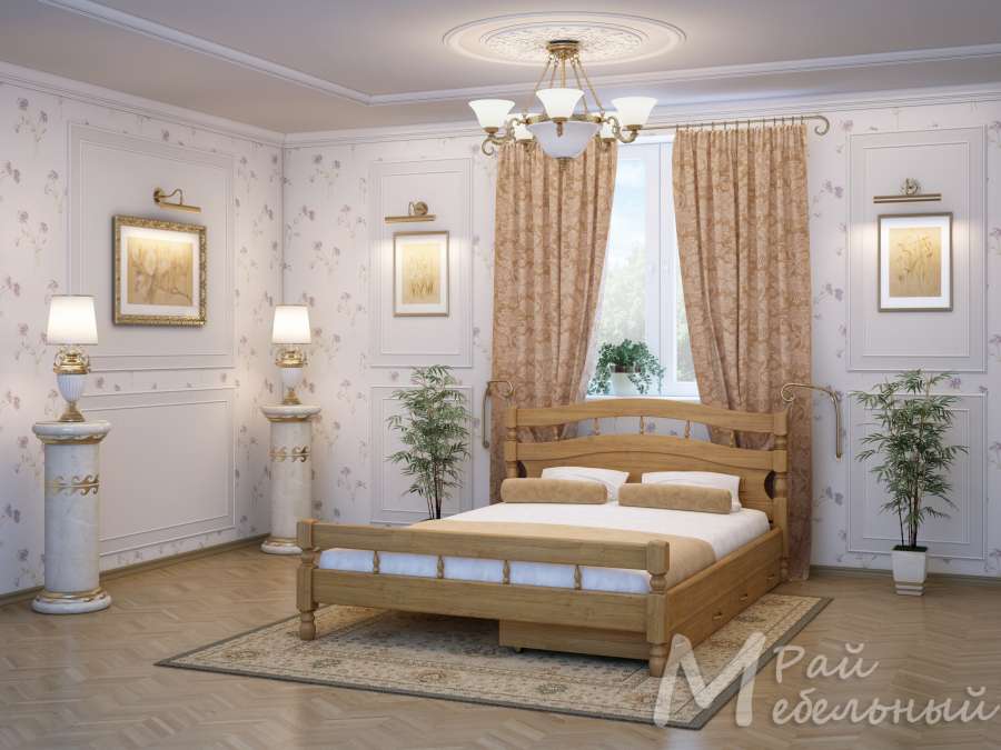 Односпальная кровать Баку с ящиками